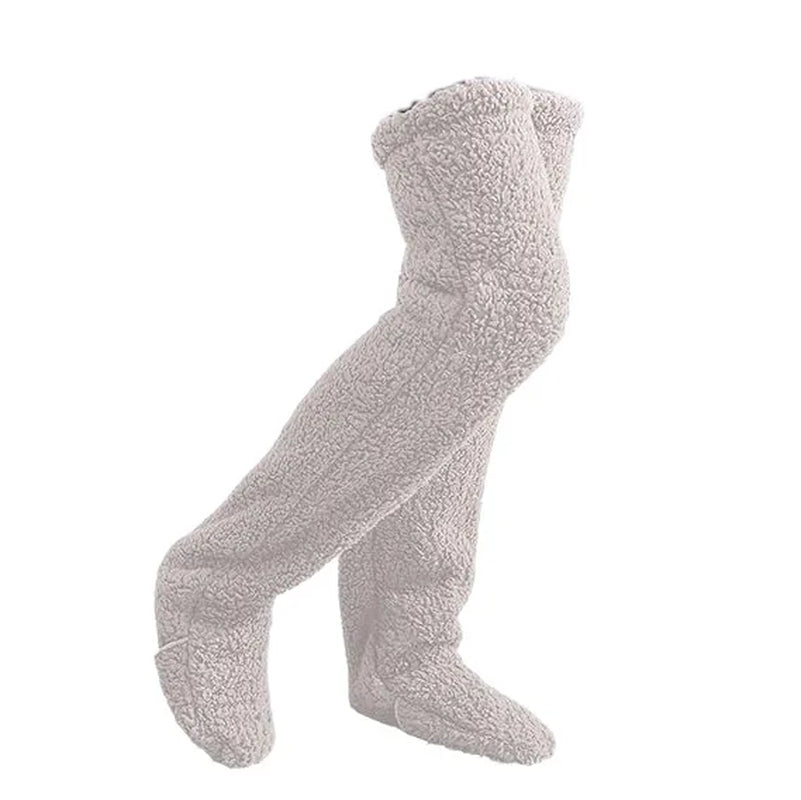 Fluffy 2-in-1 Kniekousen en Slaapsokken - Warme Wintergeschenken! - Delapine